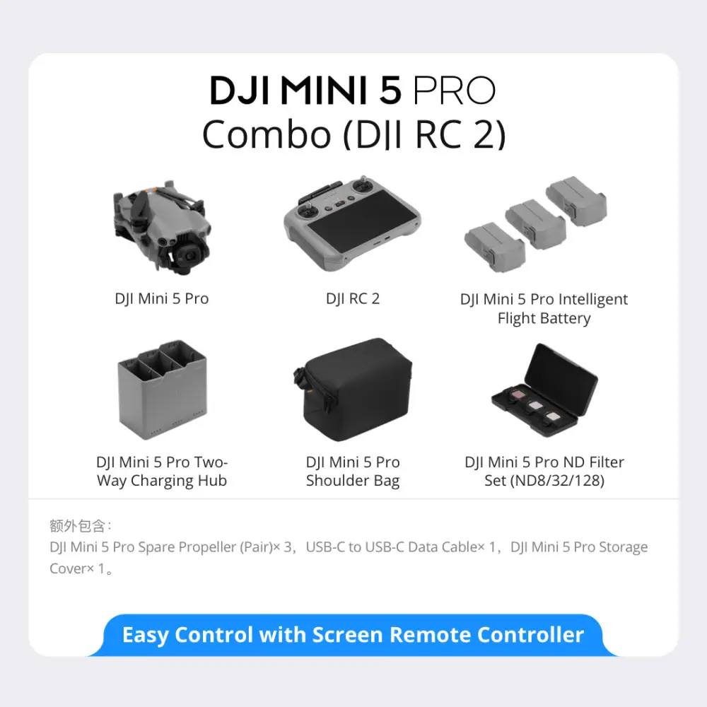 Mini 5 Pro Fly More Combo (RC2) - Image 3